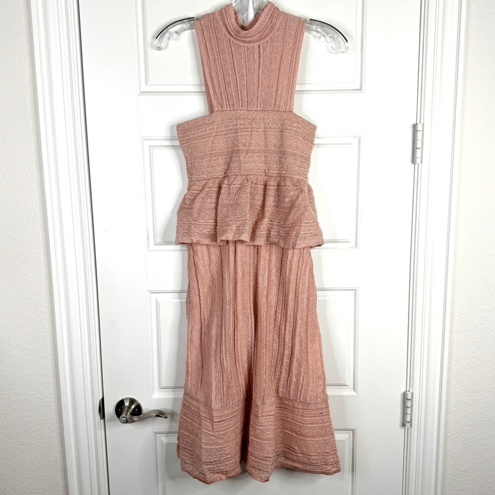 MISSONI A Line Woven Dress NEW Size 42 Blush PInk - Picture 15 of 16